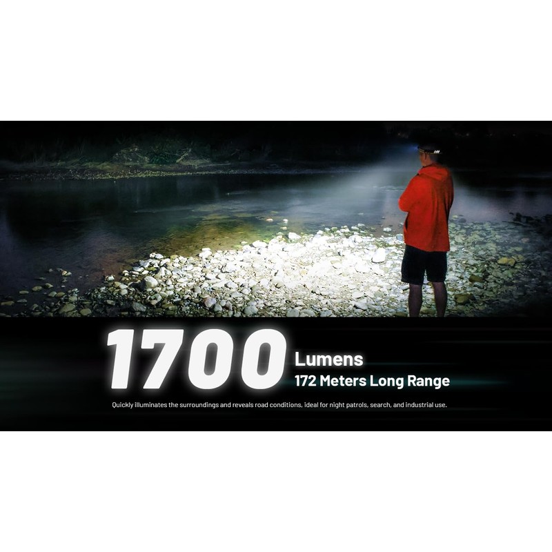 Nitecore NU45 1700 Lumen Headlamp, USB-C Rechargeable Fast Charging, Long