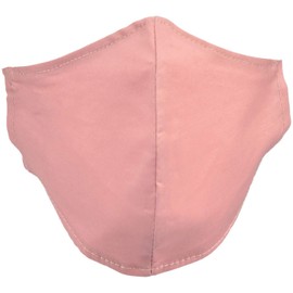 styleBREAKER Unisex Cotton Fabric Mask, Plain, Double Layer, Reusable, Washable, Community Mask 08040005, Colour: Dusky Pink