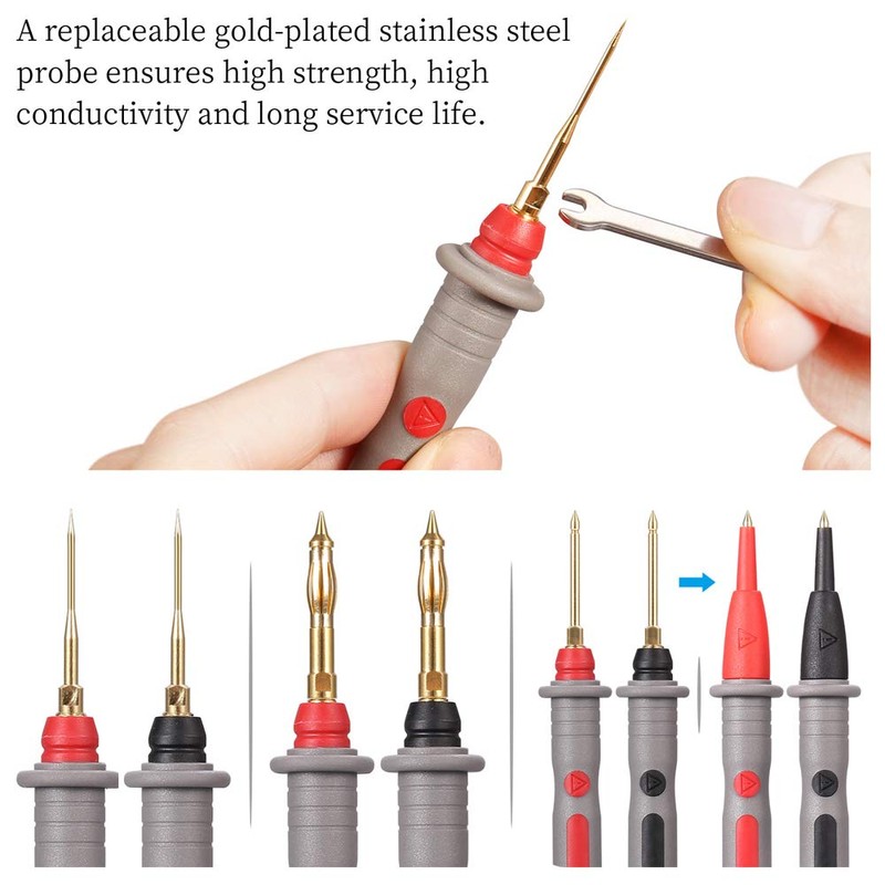 Bionso 25-Piece Multimeter Leads Kit, Professional and Upgraded Test Leads