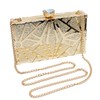 Milisente Gold Clutch Purses For Women Metallic Bridal Evening Clutch