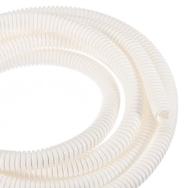 DMiotech 10ft Wire Loom Split Tubing 1/2 Inch, Cord Protectors from Pet Flexible Conduit Cable Management for Office, Home, Garden, Beige