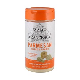Mama Francesca Premium Parmesan, Asiago and Romano Cheese, 8 Ounce - PACK OF2