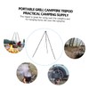 GRIRIW Lightweight Camping Tripod Stand Cooking Rack for Outdoor BBQ