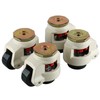 Homend 4 Pack Leveling Casters GD-80S Stem Mounted Leveling Caster