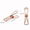 Zoohot Pack of 25 Rose Gold Small Metal Clips -
