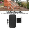 Solar Panel Fan Kit 20W Powered Mini Portable for Greenhouse