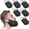 Boao 9 Pieces Beard Bandana Beard Covers Facial Beard Apron