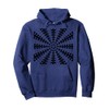 Starlight Beam With Dovetail Pattern Black Cut Out Pullover Hoodie