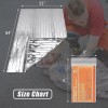 QIO CHUANG Emergency Mylar Thermal Blankets Survival Camping Blanket