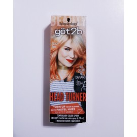 Schwarzkopf Got2b Head Turner Permanent Hair Color Spray, Peach Babe