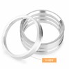 4pcs HUB CENTRIC RING 67.1mm/56.1mm Aluminum Hub Rings with Brim