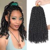 Xtrend 8 Packs Passion Twist Crochet Hair 14 Inch Natural