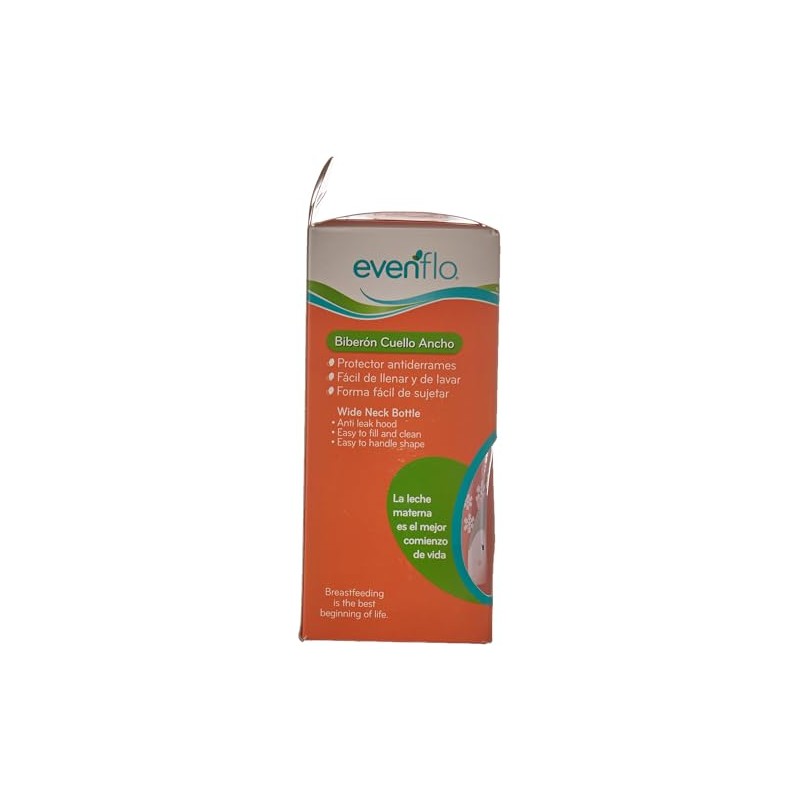 K Clark Biberón Evenflo Cuell Ancho Decor 5Ozn, 5 Oz