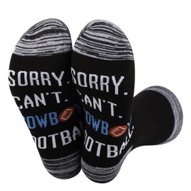 PWHAOO 1 Pair Football Socks Sorry Can’t C Football Socks America Football Socks Football Lover Gift, Boys Football Socks, One Size