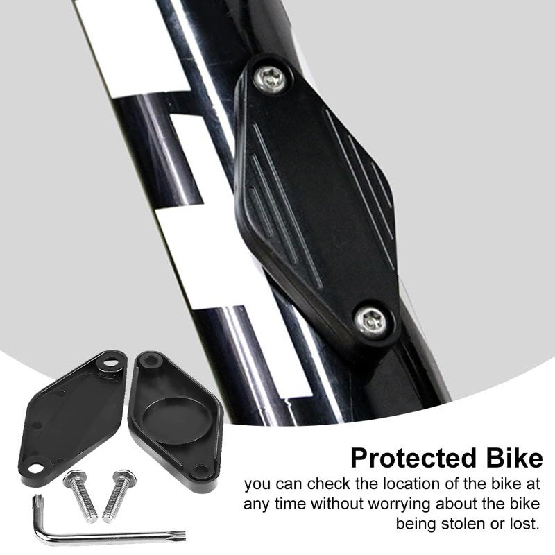 Waterproof Bicycle Mount for AirTag, Hidden Under the Bottle Holder,