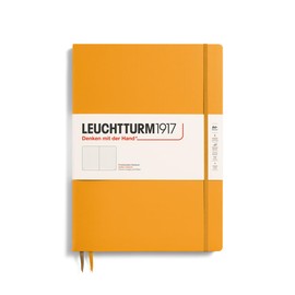 LEUCHTTURM1917 368142 Notebook Master Slim (A4+), Hardcover, 123 Numbered Pages, Rising Sun, Dotted