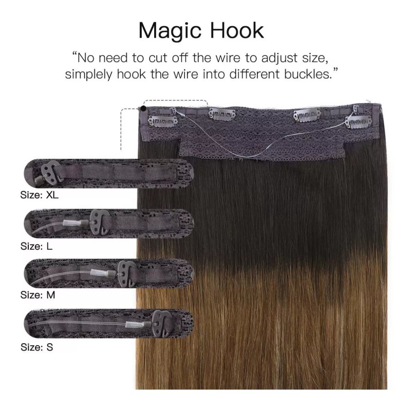 Hotbanana Extensiones Cabello 75gr 14in Marrón Ombre A Color Rubio