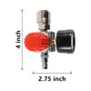 Gorise Pressure Regulator, 1/2, 1/4 Inch Regulator Compressed Air with