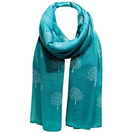 World of Shawls Mulberry Tree Scarf Shawl Wrap Soft Warm (Teal)