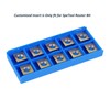 SpeTool 10PCS Square Straight Tungsten Carbide Replacement Insertes with ATS
