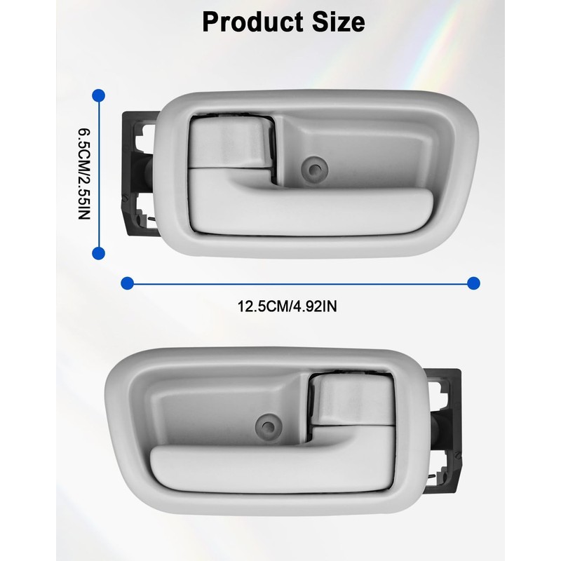 Interior Door Handles W/Bezel Left Driver Right Passenger Fit for