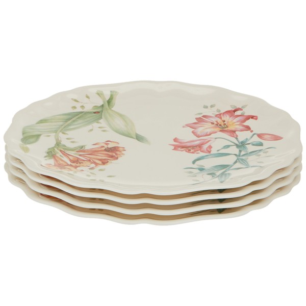 Lenox Butterfly Meadow Melamine 4Pc Accent Plate, 1.90 LB, White