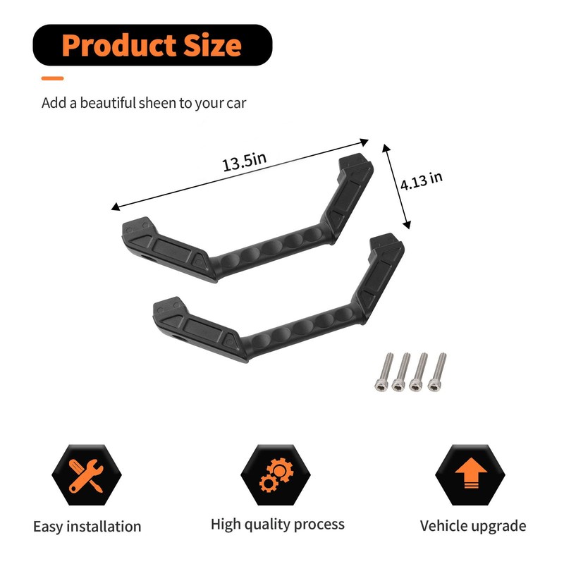 Rear Grab Handles Roll Grip Handle Bar Metal Interior Accessories