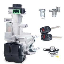 35100-SDA-A71 Ignition Switch Lock Cylinder Assembly with 46 Chip 3-Button Immobilizer Keys Fit for Honda Accord CRV FIT Odyssey Civic 2006-2011, Replace# 06350-SAA-G30