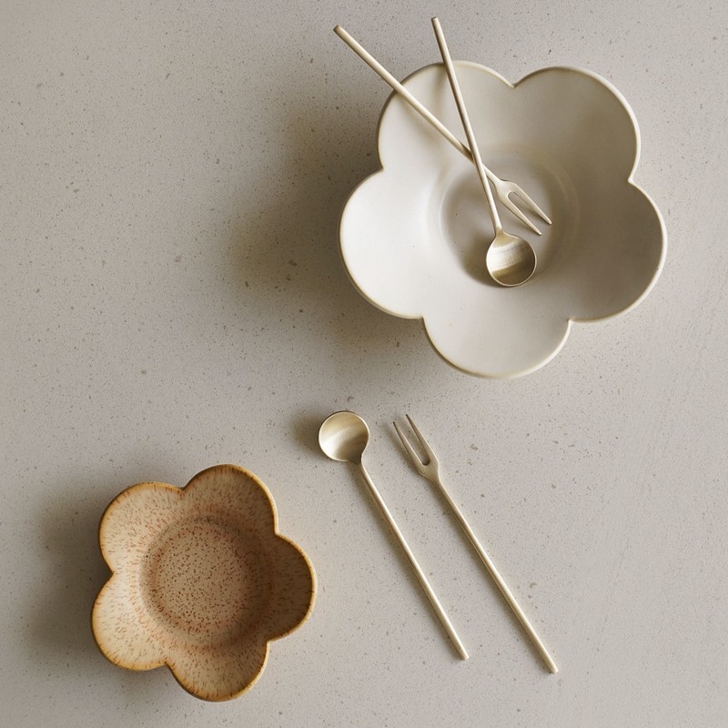 Notdam Bangjja Yugi Cherry Teaspoon Tea Fork 5P / 놋담