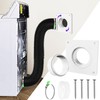 Aozzy Universal Twist-Lock Dryer Vent Wall Plate with Quick Connect
