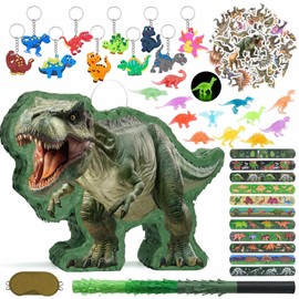 WERNNSAI Dinosaur Piñata 86 PCS Dinosaur Theme Party Supplies for Kids Boys