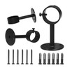 IHRDNNR Heavy Duty Ceiling-Mount Curtain Rod Brackets - Fits Rods