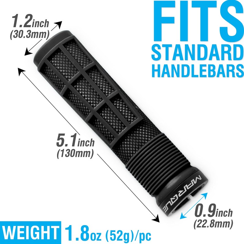 MARQUE Race Mountain Bike Handlebar Grips - Single Lock On