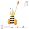 Honey Bee Push Along Toy - Animal Push and Pull