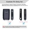 QBUC for Mazda Key Fob Cover Case with Leather Keychain