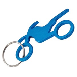 Komonee Motorbike Blue Metal Key Chain Trial Biker Key Ring Dirt Bike Motocross Keychain Keyring