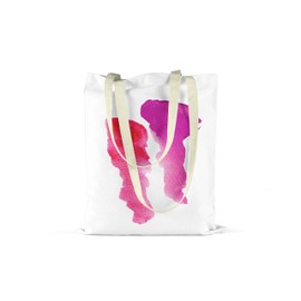 Le Jardin du Lin Bedruckte Einkaufstasche, Wiederverwendbare, Tasche, Faltbar, Stofftasche mit Zwei Langen Henkeln, Größe: 48x55 Cm