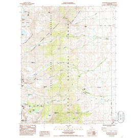 YellowMaps Kearsarge Peak CA topo map, 1:24000 Scale, 7.5 X 7.5 Minute, Historical, 1985, Updated 1985, 26.8 x 22 in - Tyvek