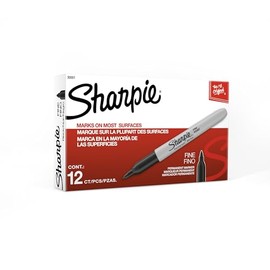 Sharpie - Marcador permanente delg neg cja/12 sharpie