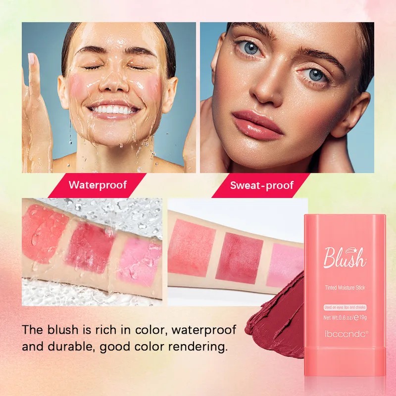 Barra Hidratante Con Color Lakerain,blush Multiuso On-the-go