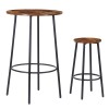 HomGarden 3 PCS Pub Dining Set Bar Table & Stools