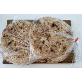 Handmade Middle Eastern Iraqi Taboon (Taftoon) Fresh Bread = 3 Count x 2 Pack = 6 Taboons