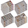 Tondiamo 16 Pcs Jewelry Drawer Organizer Grey 8.39 x 4.88