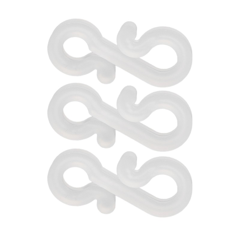 150Pcs S Shaped Hooks Sturdy Durable Plastic Dual Ends Multipurpose