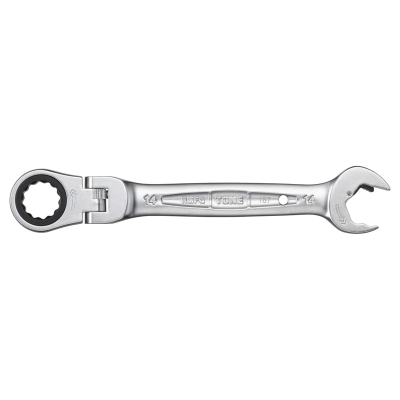 TONE Ratchet Ring Wrench Ratcheting Spanner Head Flex Head Set