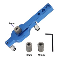 3 in 1 Drilling Locator Puncher Tool Self-Centering Doweling Jig Drill Kit 6/8/10mm Hole Punching Tool for DIY Woodworking