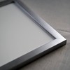 11x7 Frame Silver Pewter Wood Picture Frame with UV Acrylic