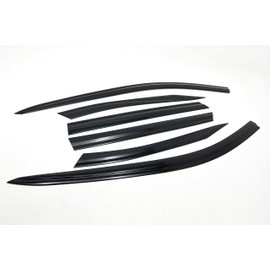 AUTOCLOVER Tape-On Rain Guards Window Visors 6 Pcs Set for Hyundai Tucson 2022 2023 2024 2025 / Window Deflectors, Out-Channel Vent Shades (Smoked)