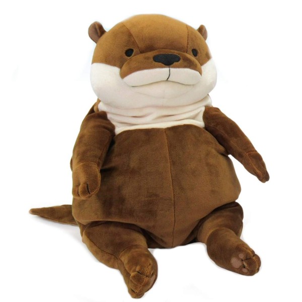 Mochi Otter Plush Toy, Brown, Large