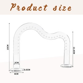 xtemtoamz Earring Stand Acrylic Earring Stand, Earring Storage Mountains Earring Holder Jewellery Stand Earrings Storage for Jewellery Display of Earrings, Stud Earrings, 20 x 15 cm